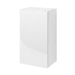 GoodHome Stevia Matt White Standard Wall cabinet, (W)400mm (D)338mm