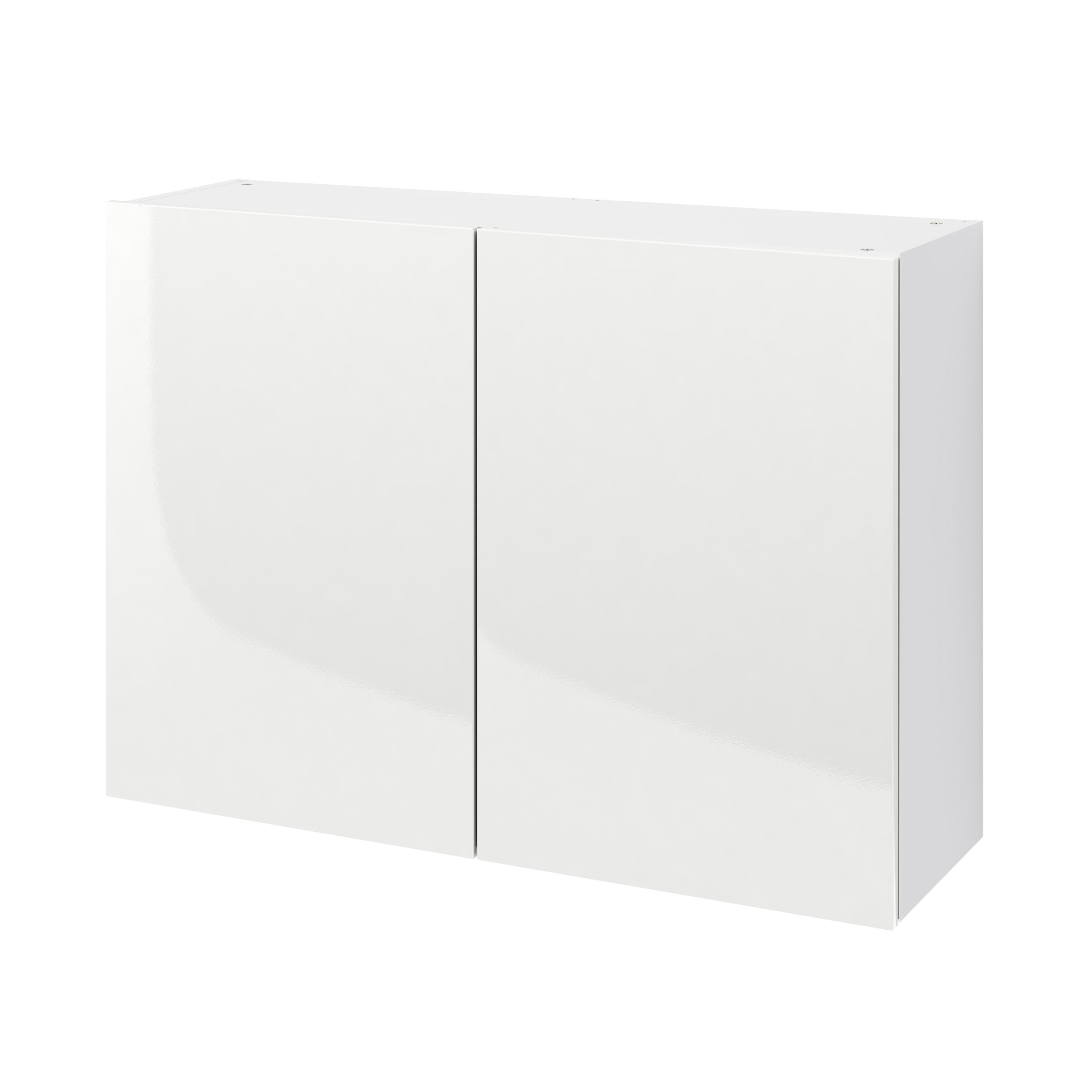 GoodHome Stevia Matt white Wall Kitchen cabinet (W) 1000mm (H)720mm