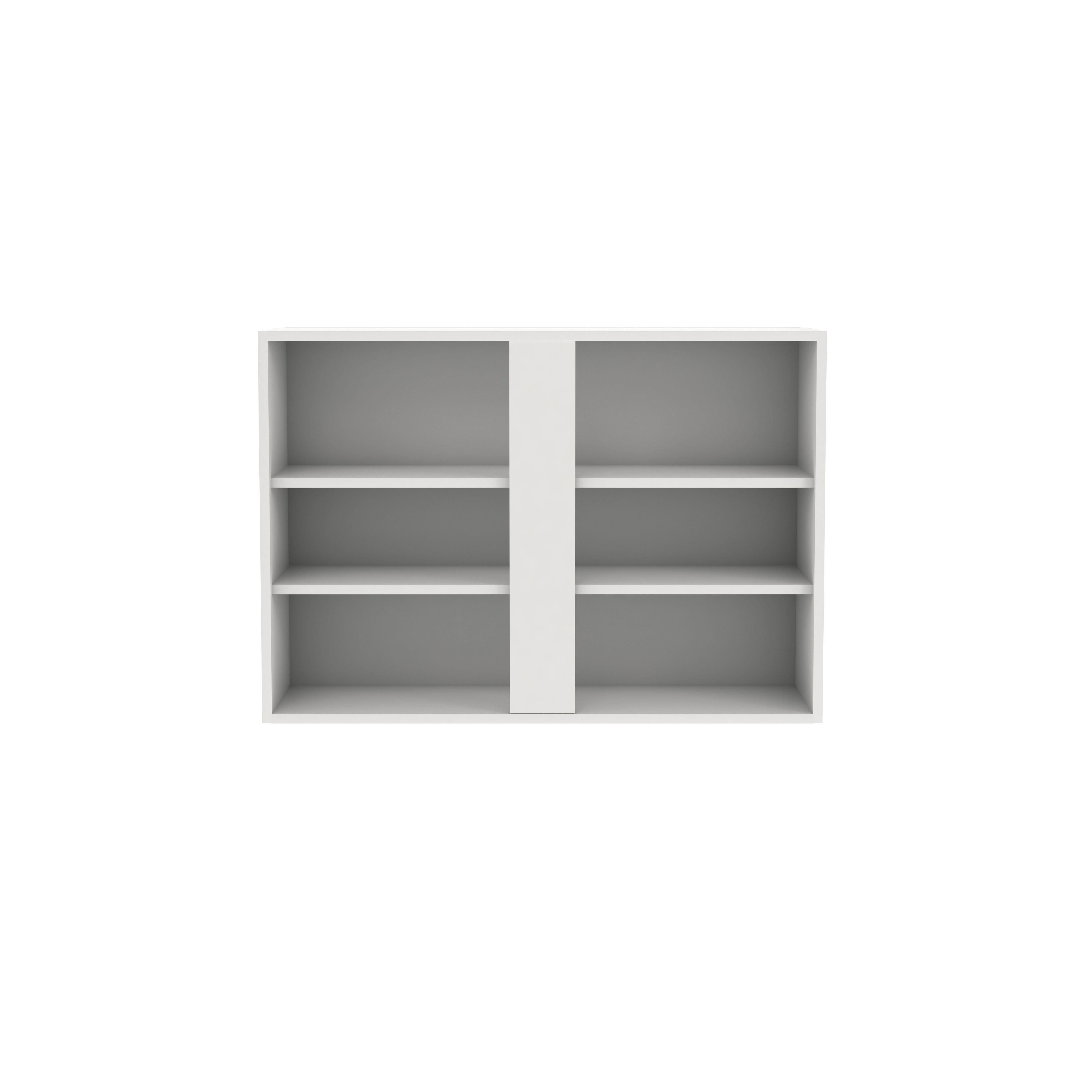 GoodHome Stevia Matt white Wall Kitchen cabinet (W) 1000mm (H)720mm