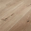 GoodHome Stoke Natural Oak effect High-density fibreboard (HDF) Laminate Flooring Sample