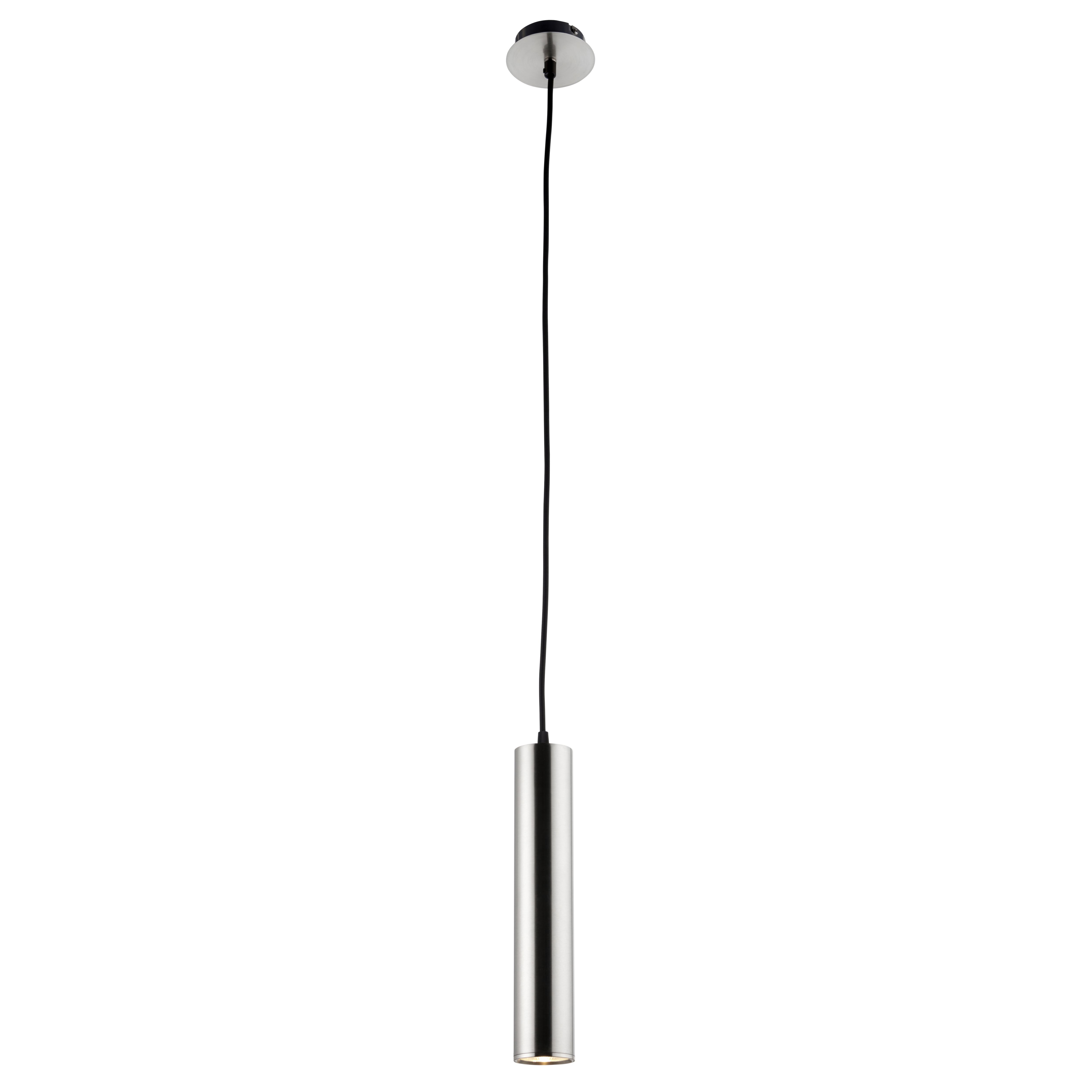 GoodHome Suartone Pendant Chrome effect LED Pendant ceiling light, (Dia)60mm