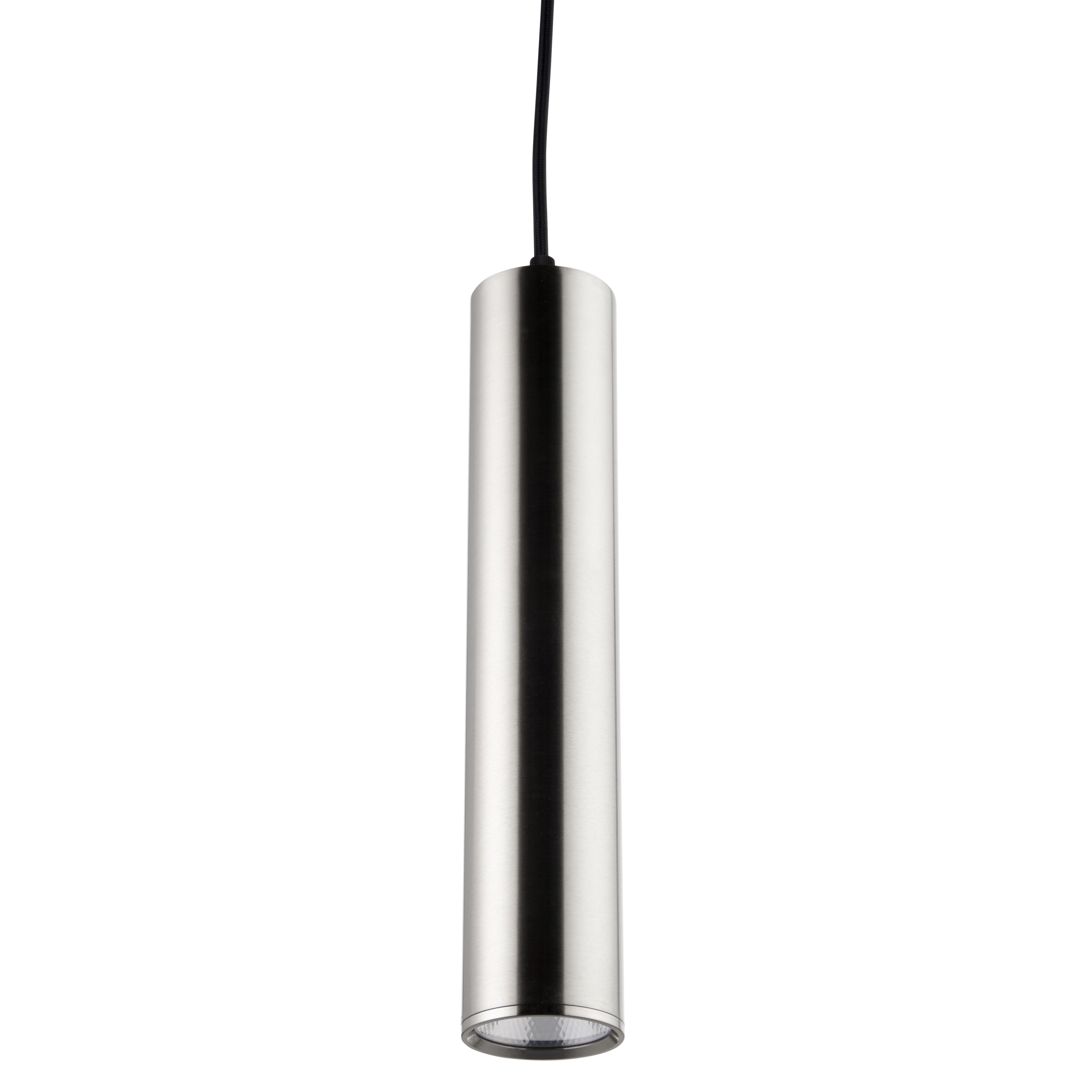 GoodHome Suartone Pendant Chrome effect LED Pendant ceiling light, (Dia)60mm