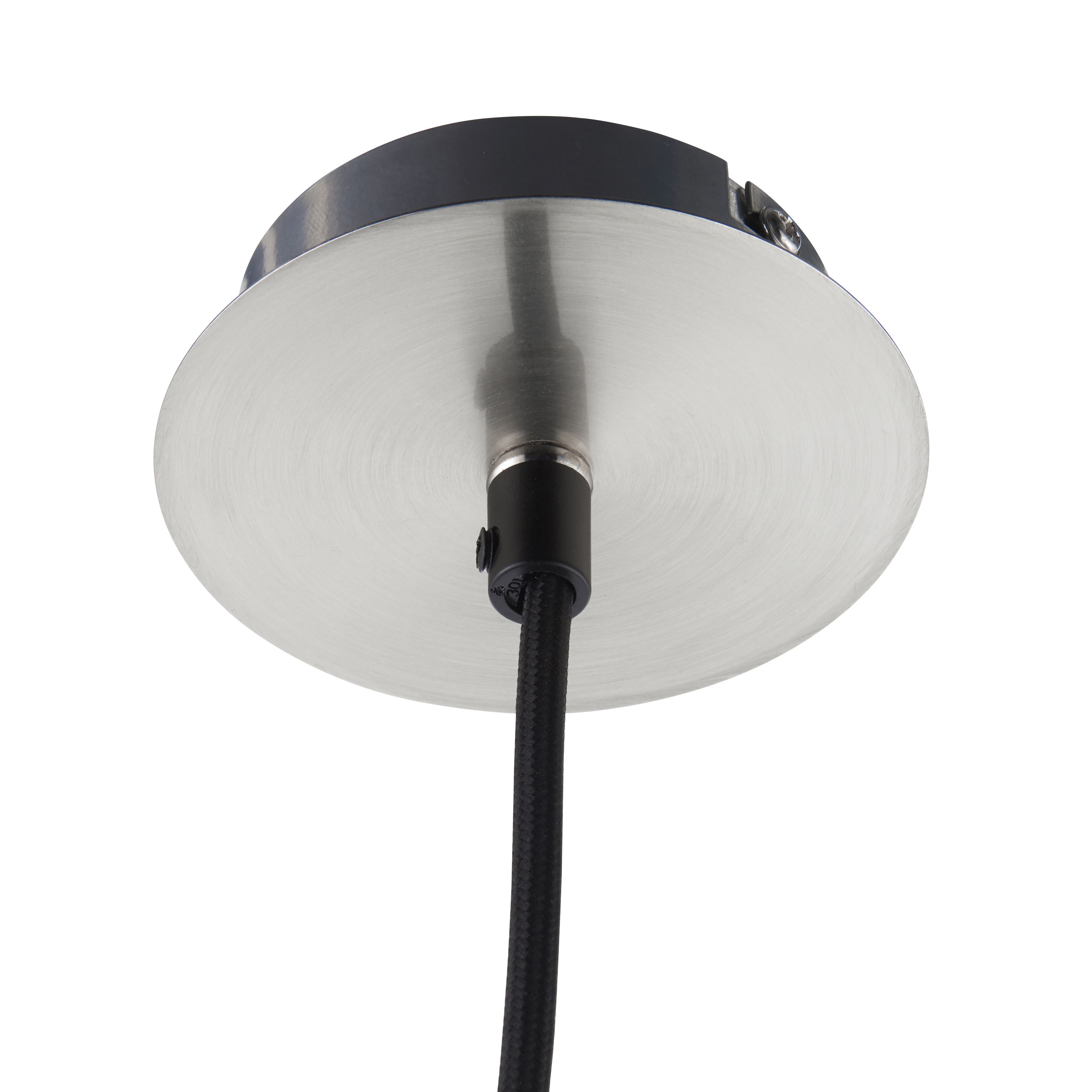 GoodHome Suartone Pendant Chrome effect LED Pendant ceiling light, (Dia)60mm