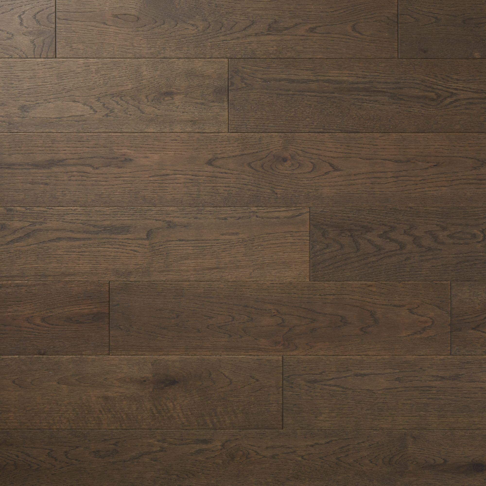 GoodHome Sumbing Grey Oak Real wood top layer flooring, 1.4m² Pack