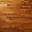 GoodHome Surin Natural wood effect Teak Solid wood flooring, 1.15m²