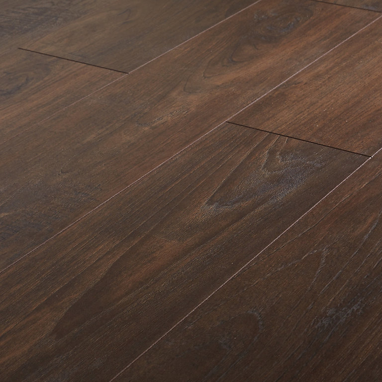 Goodhome Swanley Natural Smoked Oak, Oak Parquet Floor Tiles 6×6