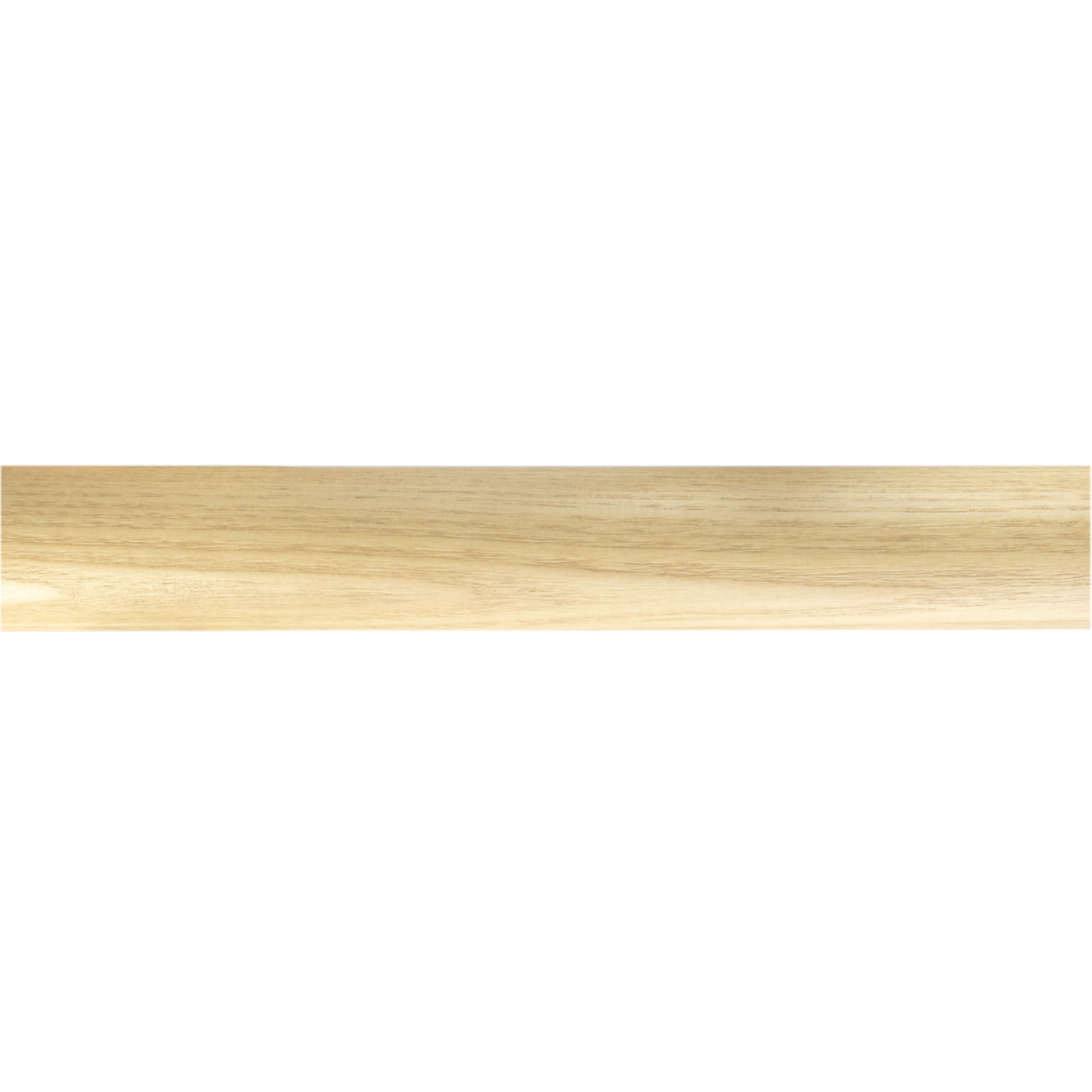 GoodHome Symi Matt Natural Oak effect Curtain pole, (L)2m (Dia)28mm
