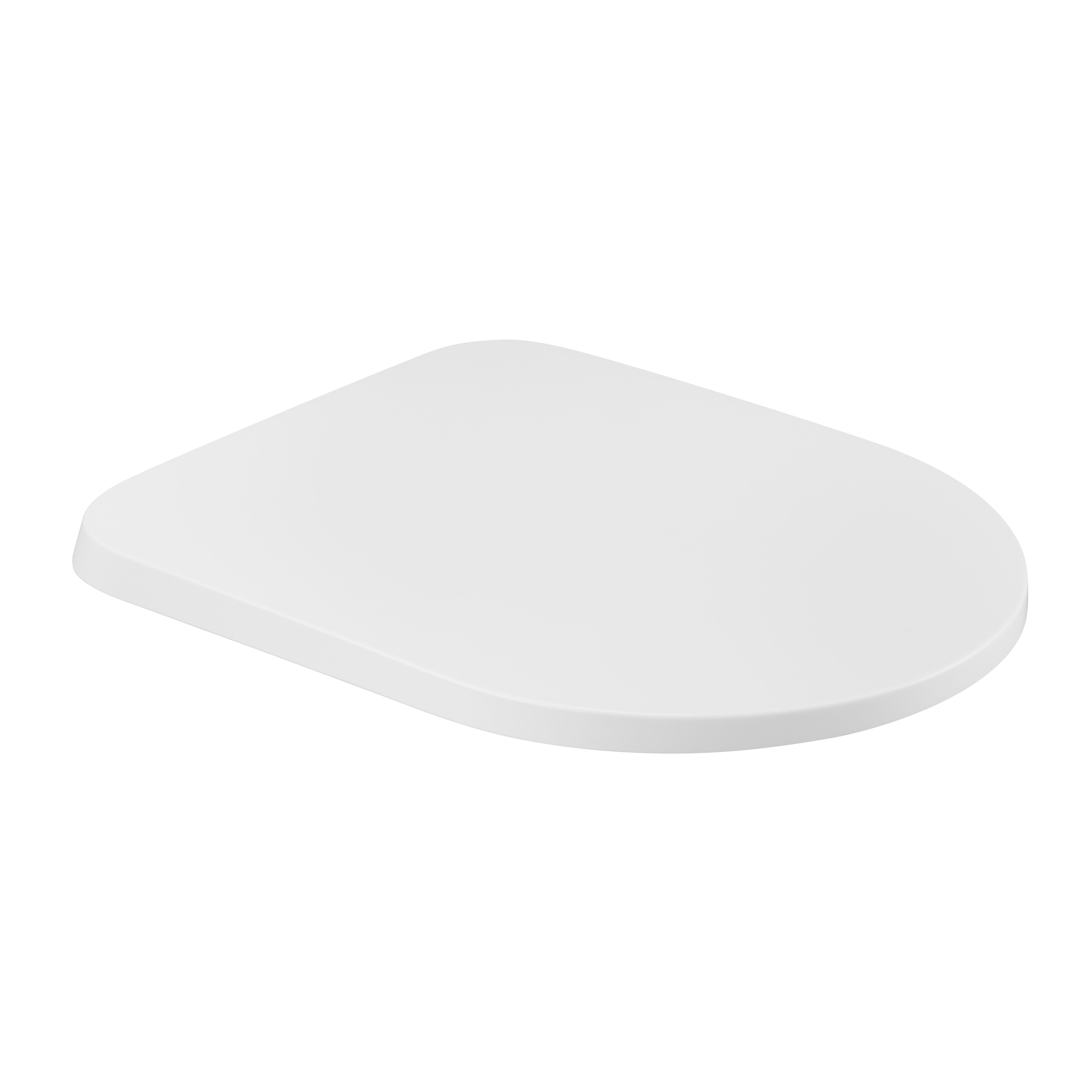 GoodHome Tanaro White D-shaped Soft close Toilet seat