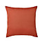 GoodHome Taowa Orange Rust Plain Indoor Cushion (L)50cm x (W)50cm