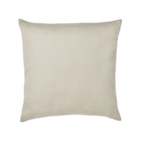 GoodHome Taowa Plain Beige Cushion (L)50cm x (W)50cm