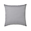 GoodHome Taowa Plain Grey Cushion (L)50cm x (W)50cm