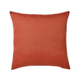 GoodHome Taowa Plain Orange Rust Cushion (L)50cm x (W)50cm