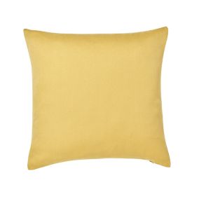 GoodHome Taowa Plain Yellow Cushion (L)50cm x (W)50cm