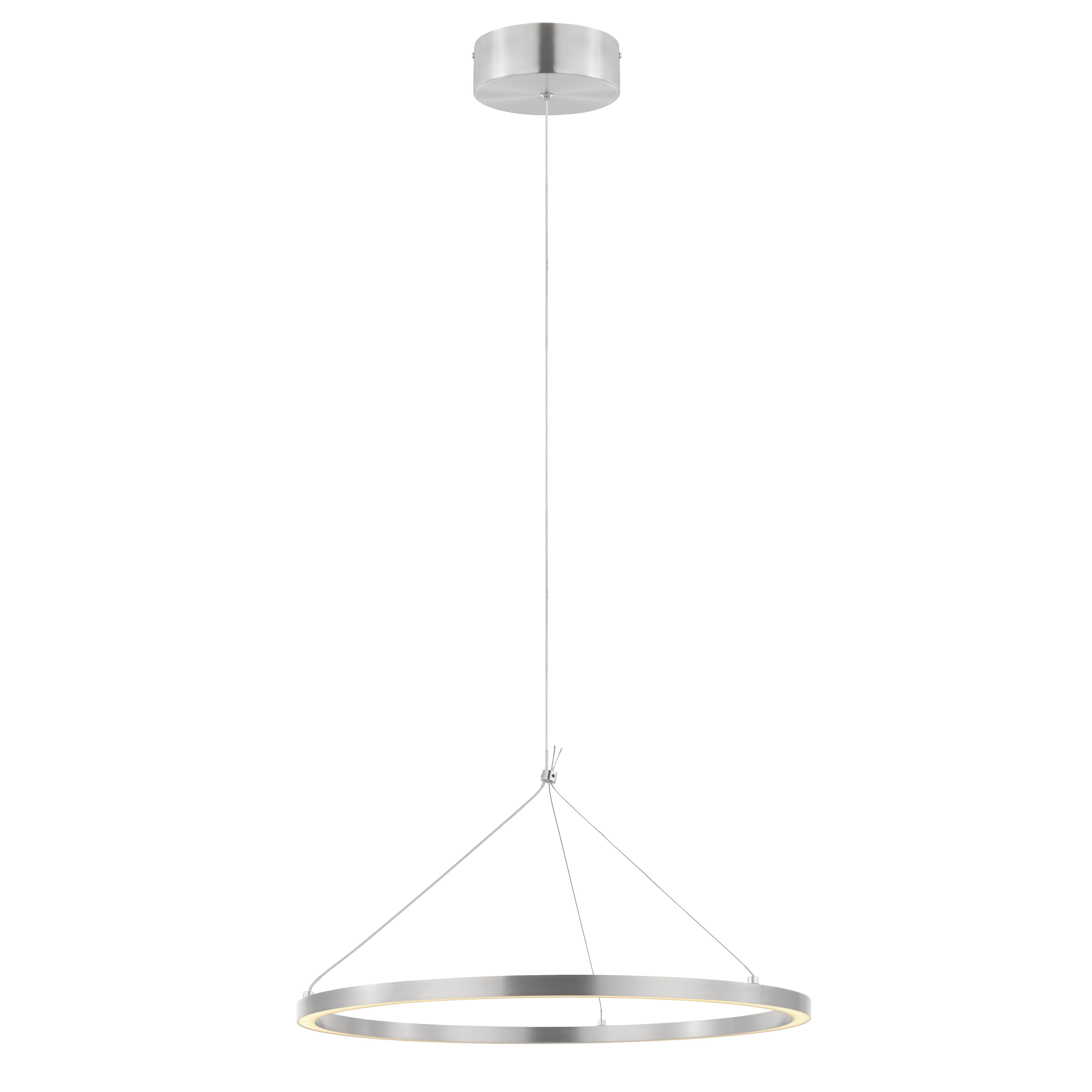 GoodHome Taphao Chrome effect LED Pendant ceiling light, (Dia)500mm