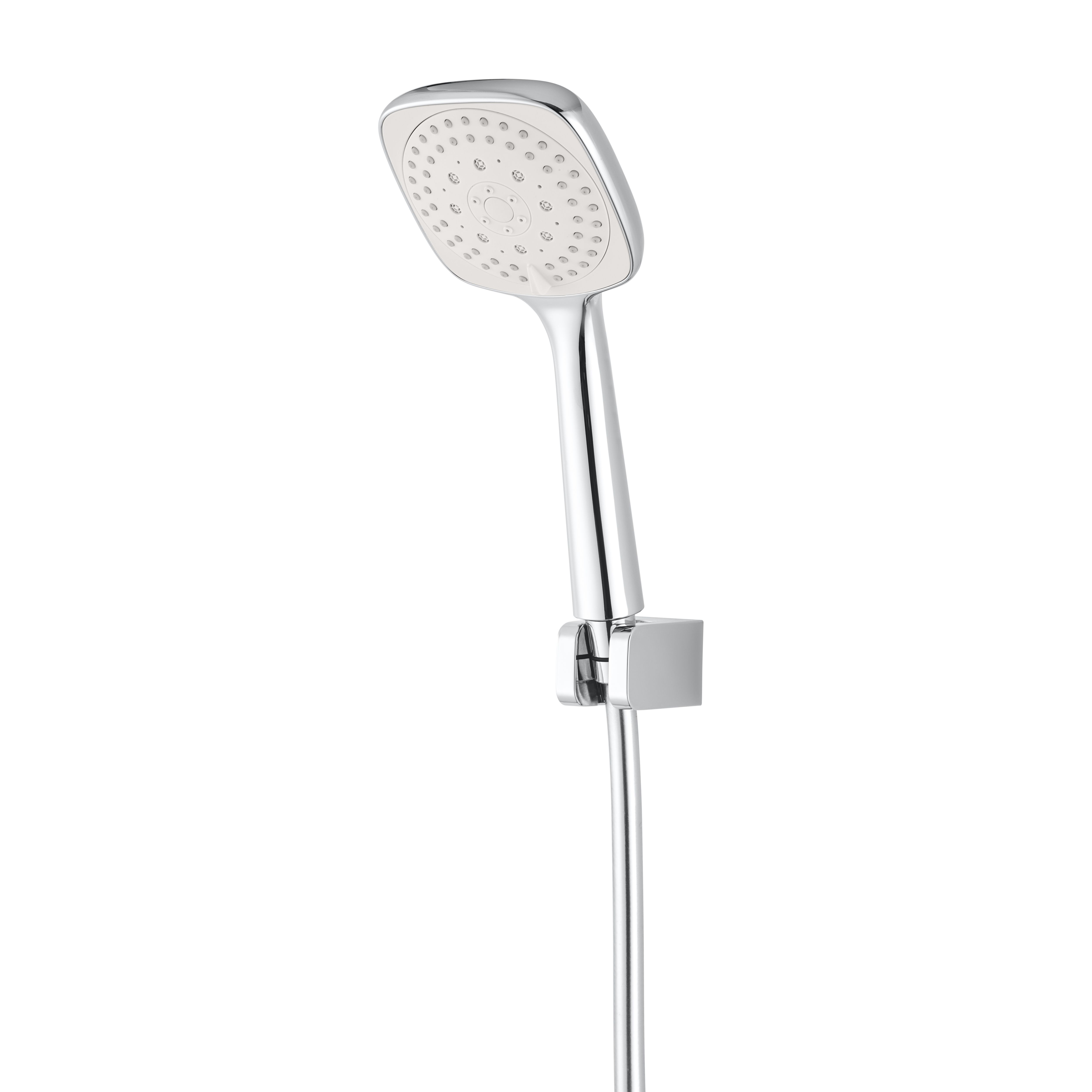 GoodHome Teesta Chrome effect 3-spray pattern Shower head kit