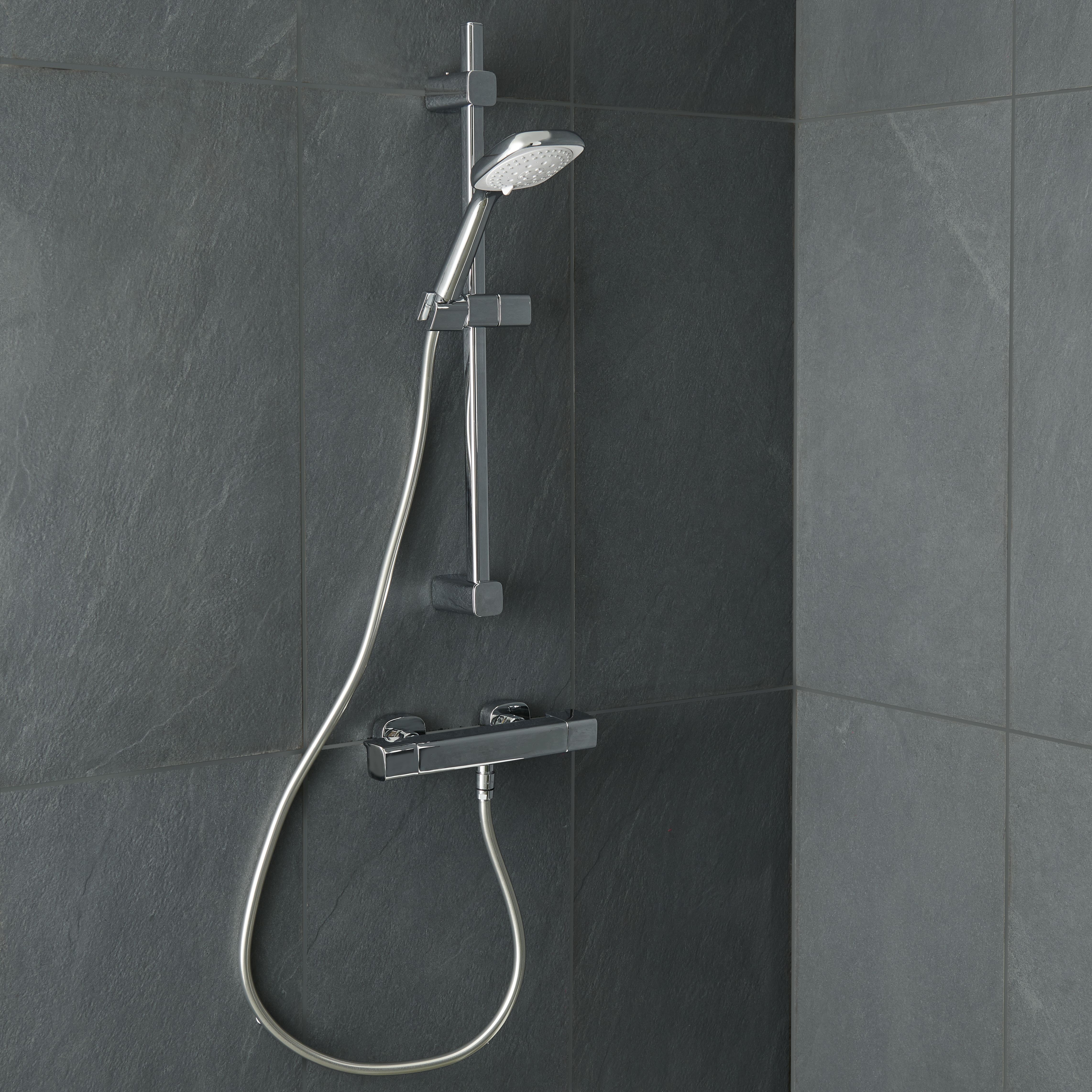 GoodHome Teesta Wall-mounted Thermostatic Mixer Shower