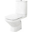 GoodHome Teesta White Close-coupled Toilet & full pedestal basin