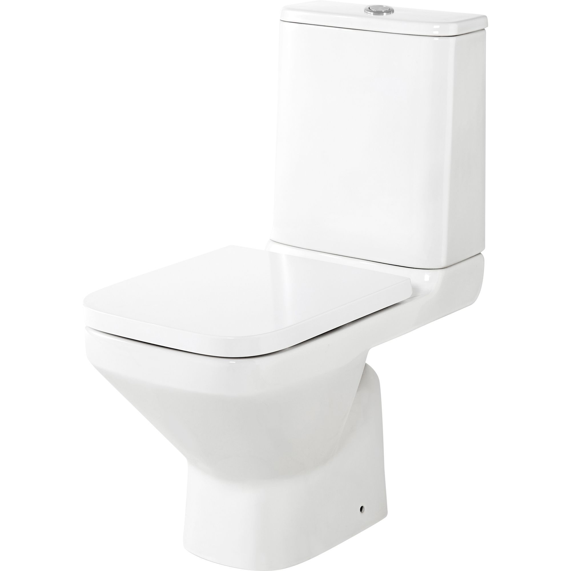 GoodHome Teesta White Closecoupled Toilet & full pedestal basin DIY