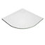 GoodHome Teesta White Quadrant Corner drain Shower tray (L)900mm (W)900mm