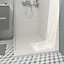 GoodHome Teesta White Rectangular End drain Shower tray (L)800mm (W)1200mm