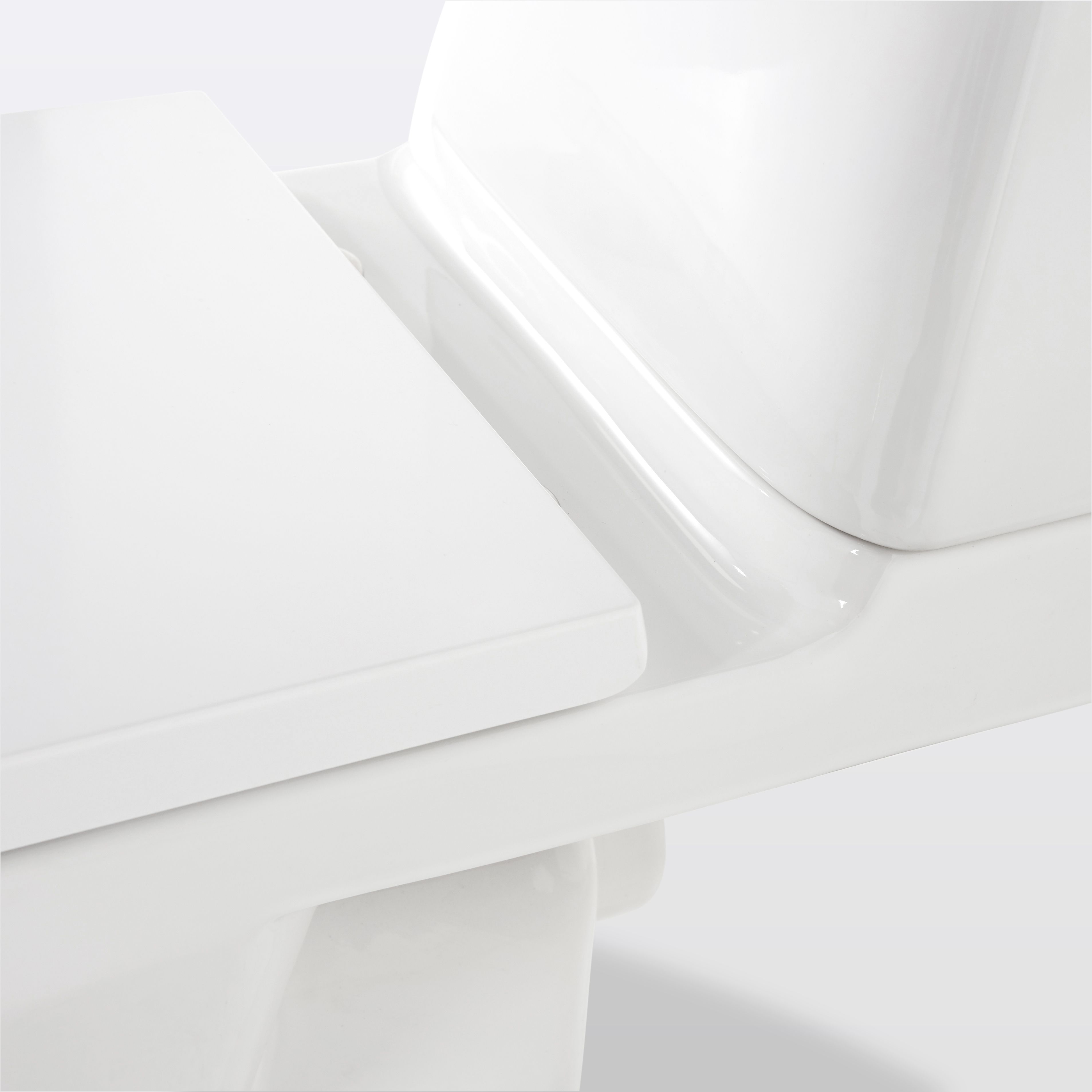GoodHome Teesta White Rimless Close-coupled Toilet Soft close seat
