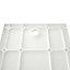 GoodHome Teesta White Square End drain Shower tray (L)900mm (W)900mm