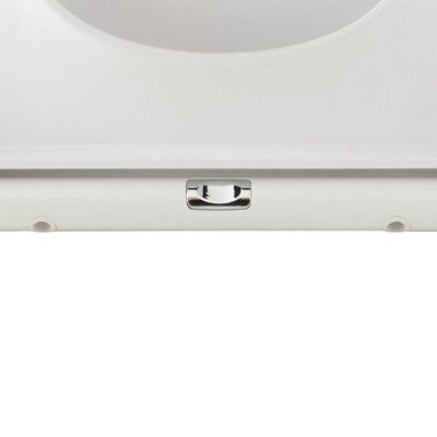 GoodHome Teesta White Square Soft close Toilet seat