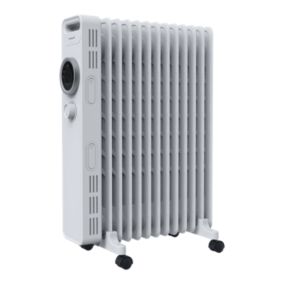 GoodHome Tekapo 2500W White Oil-filled radiator