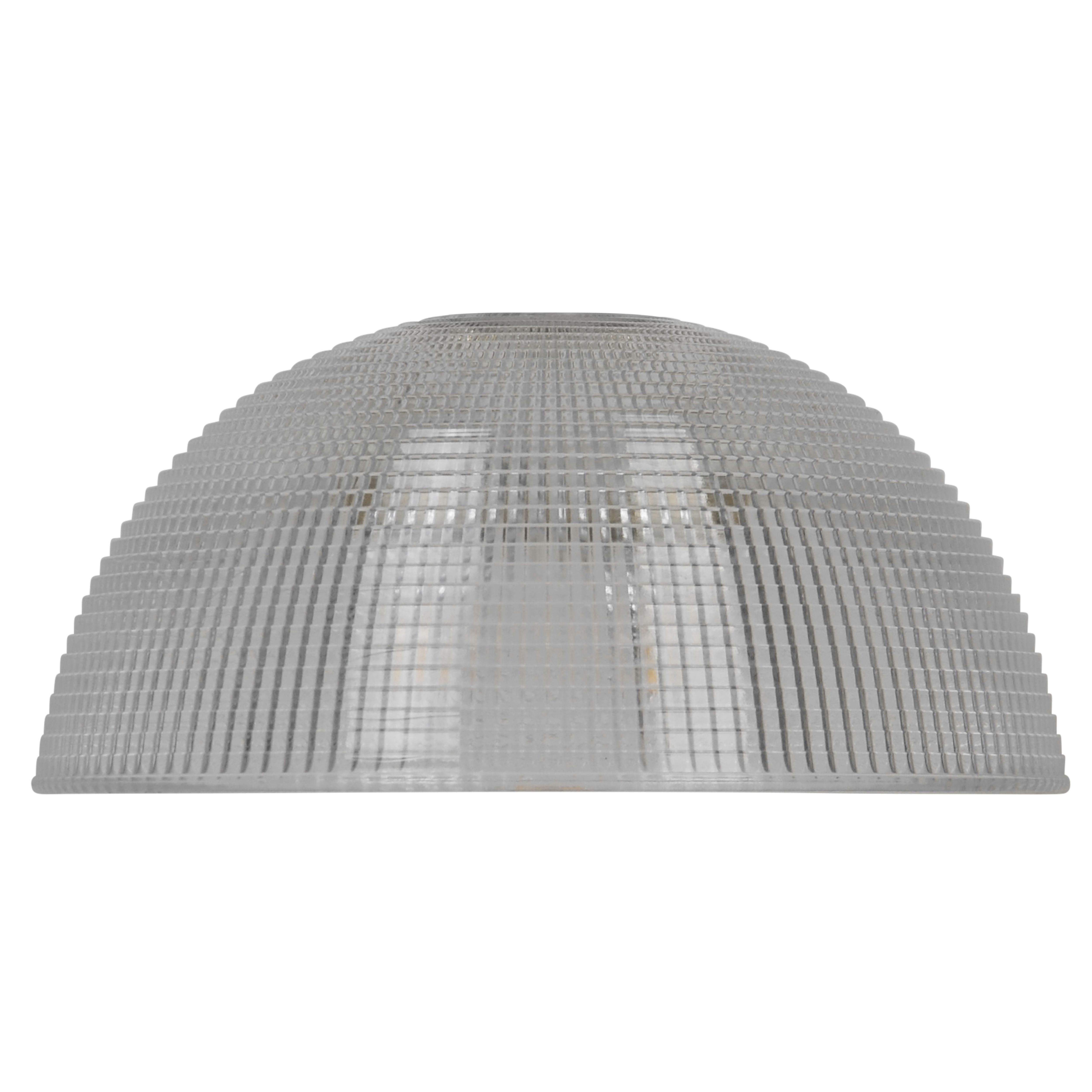 GoodHome Thirsk Clear Multi-Faceted Semi-circle Lamp shade (D)30cm