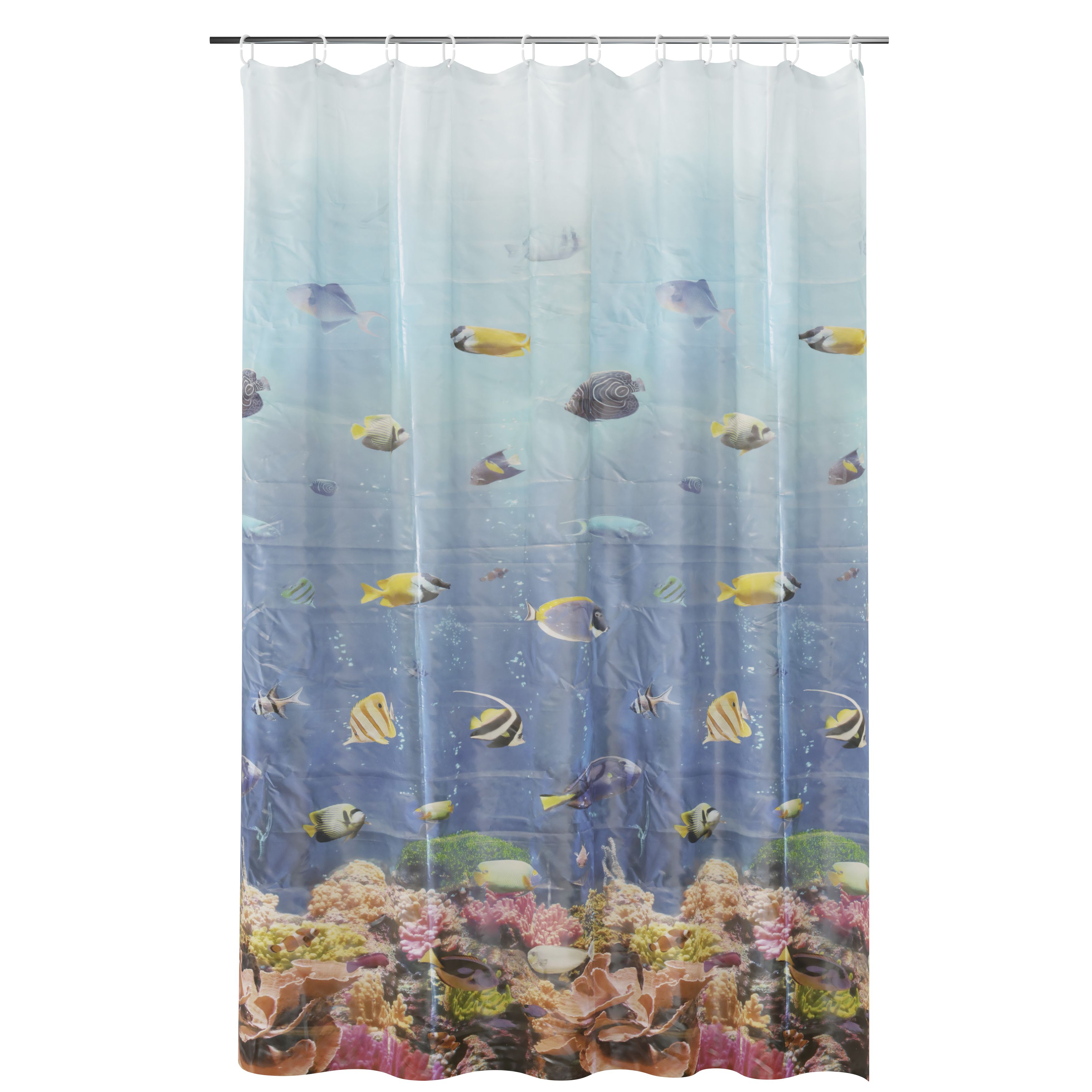 GoodHome Tholen Multicolour Seabed Shower curtain (W)180cm