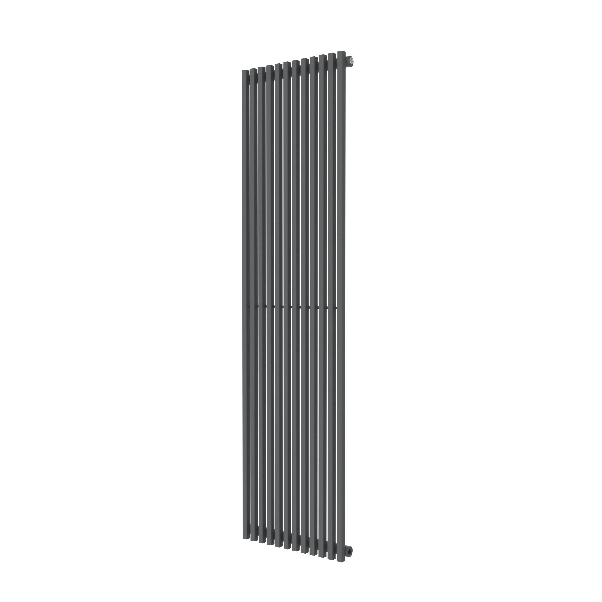 GoodHome Thorpe Anthracite Vertical Designer 3690BTU Radiator, (W)480mm x (H)1800mm