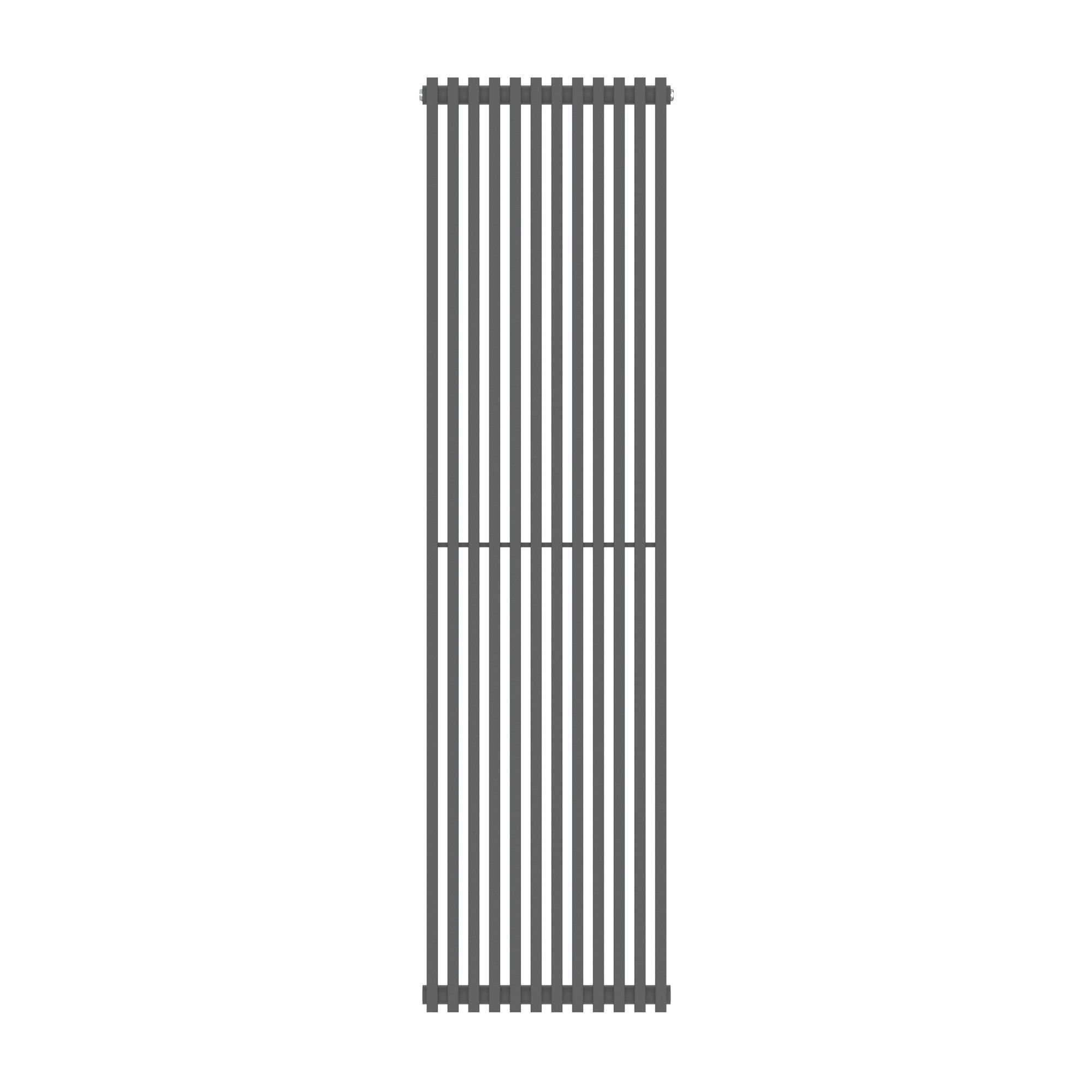 GoodHome Thorpe Anthracite Vertical Designer 3690BTU Radiator, (W)480mm x (H)1800mm
