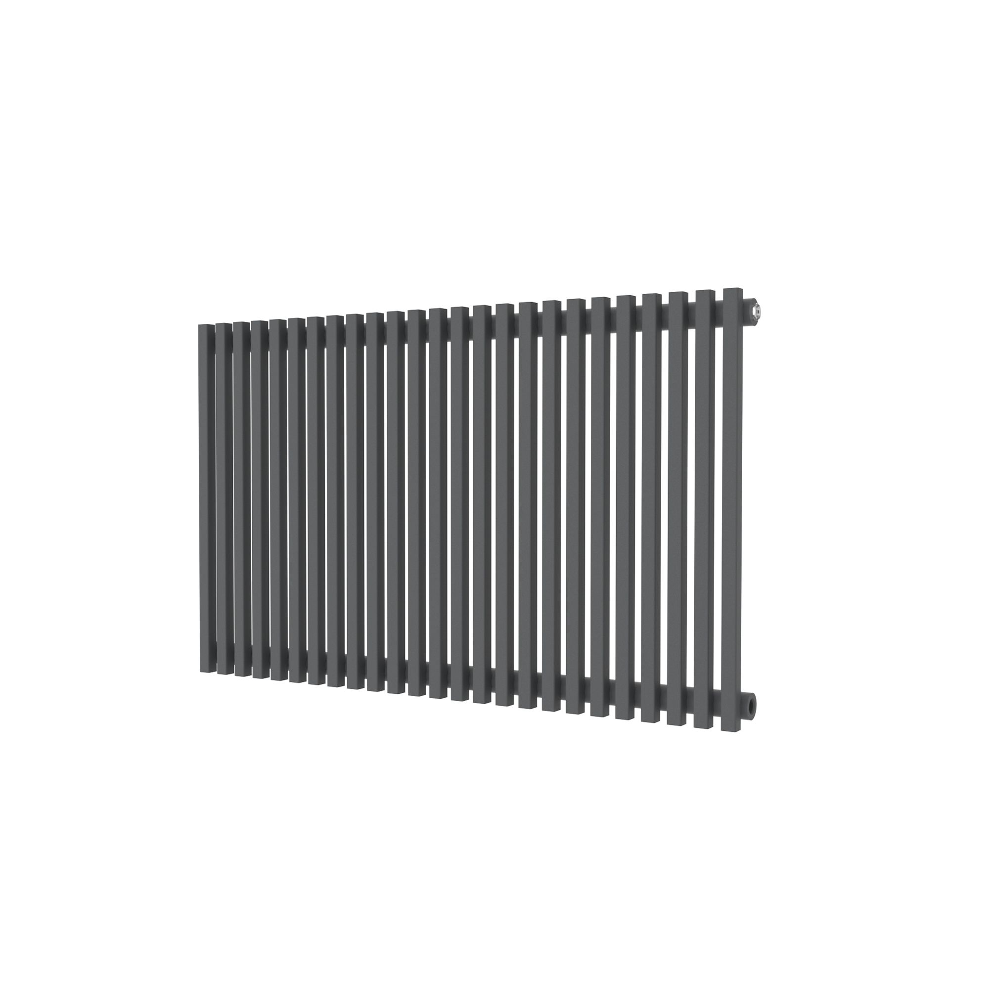 GoodHome Thorpe Grey Horizontal Designer Radiator, (W)1000mm x (H)600mm