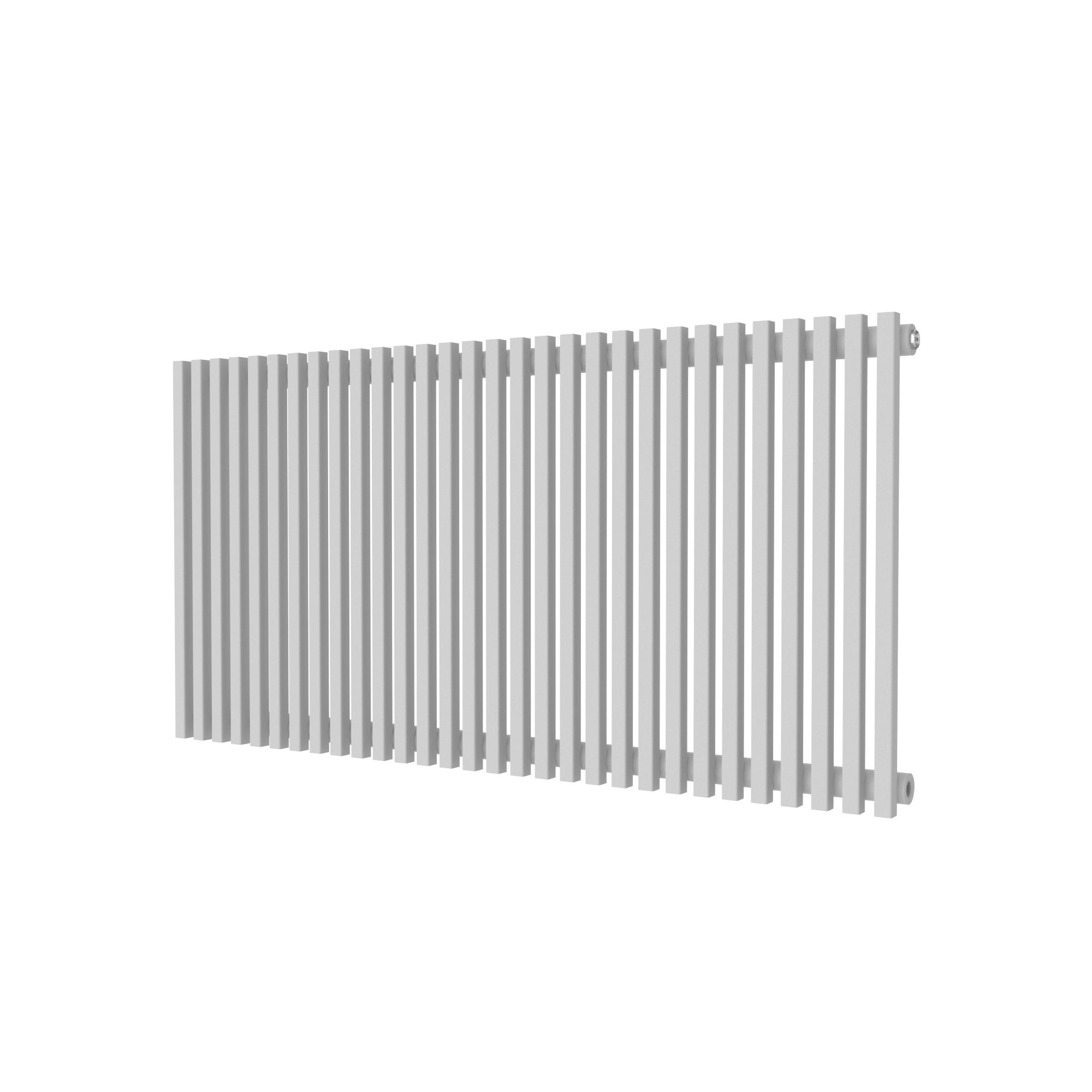GoodHome Thorpe White Horizontal Designer 3550BTU Radiator, (W)1200mm x (H)600mm