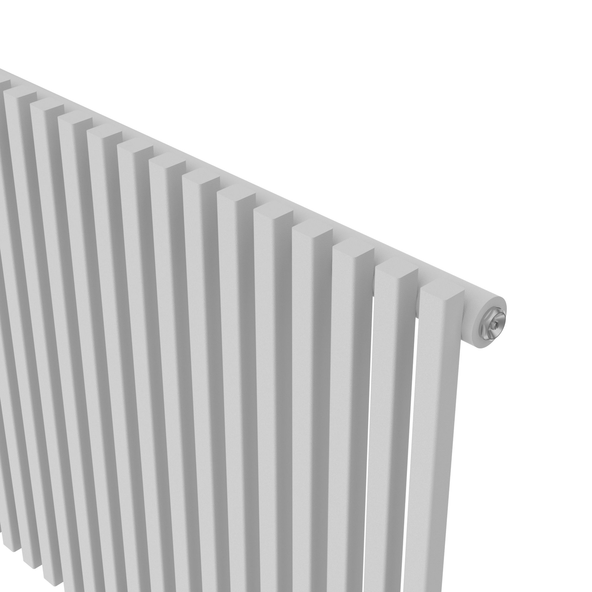 GoodHome Thorpe White Horizontal Designer 3550BTU Radiator, (W)1200mm x (H)600mm