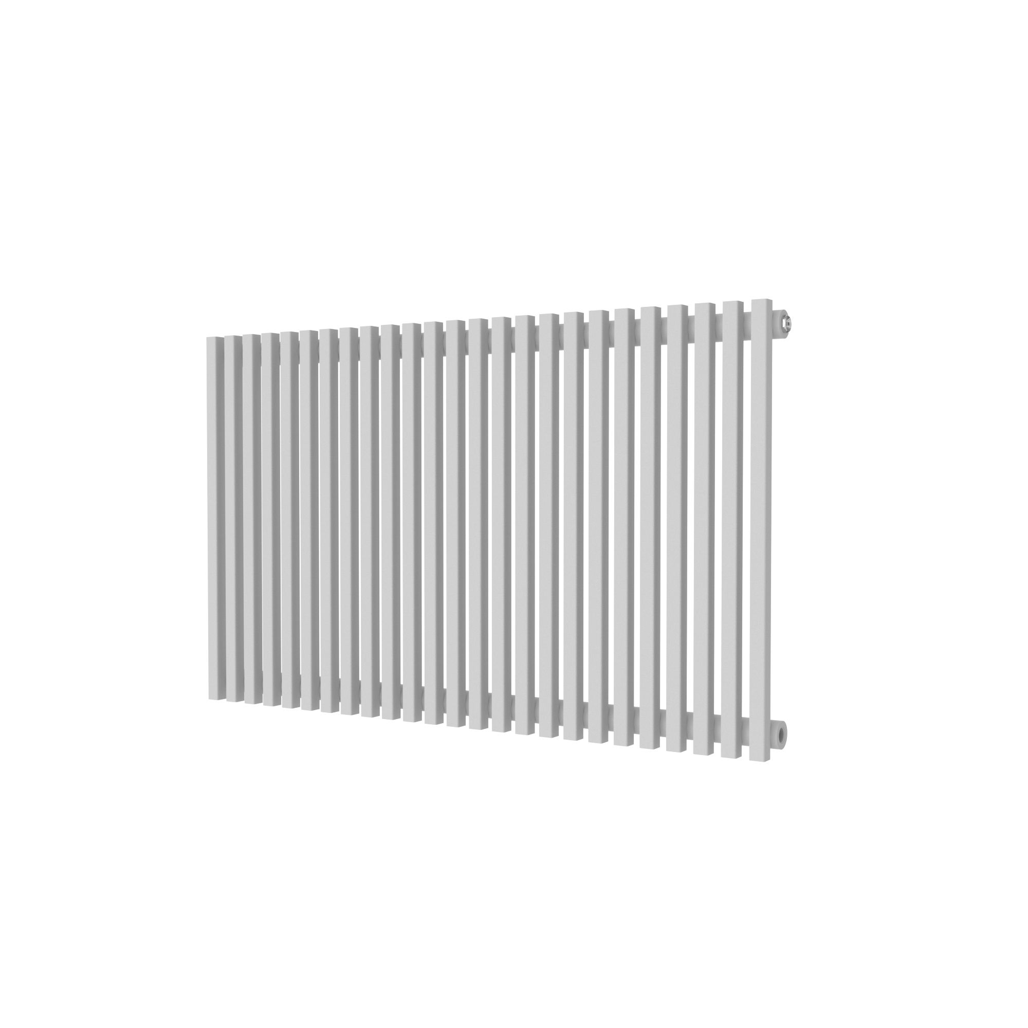 GoodHome Thorpe White Vertical Designer Radiator, (W)1000mm x (H)600mm