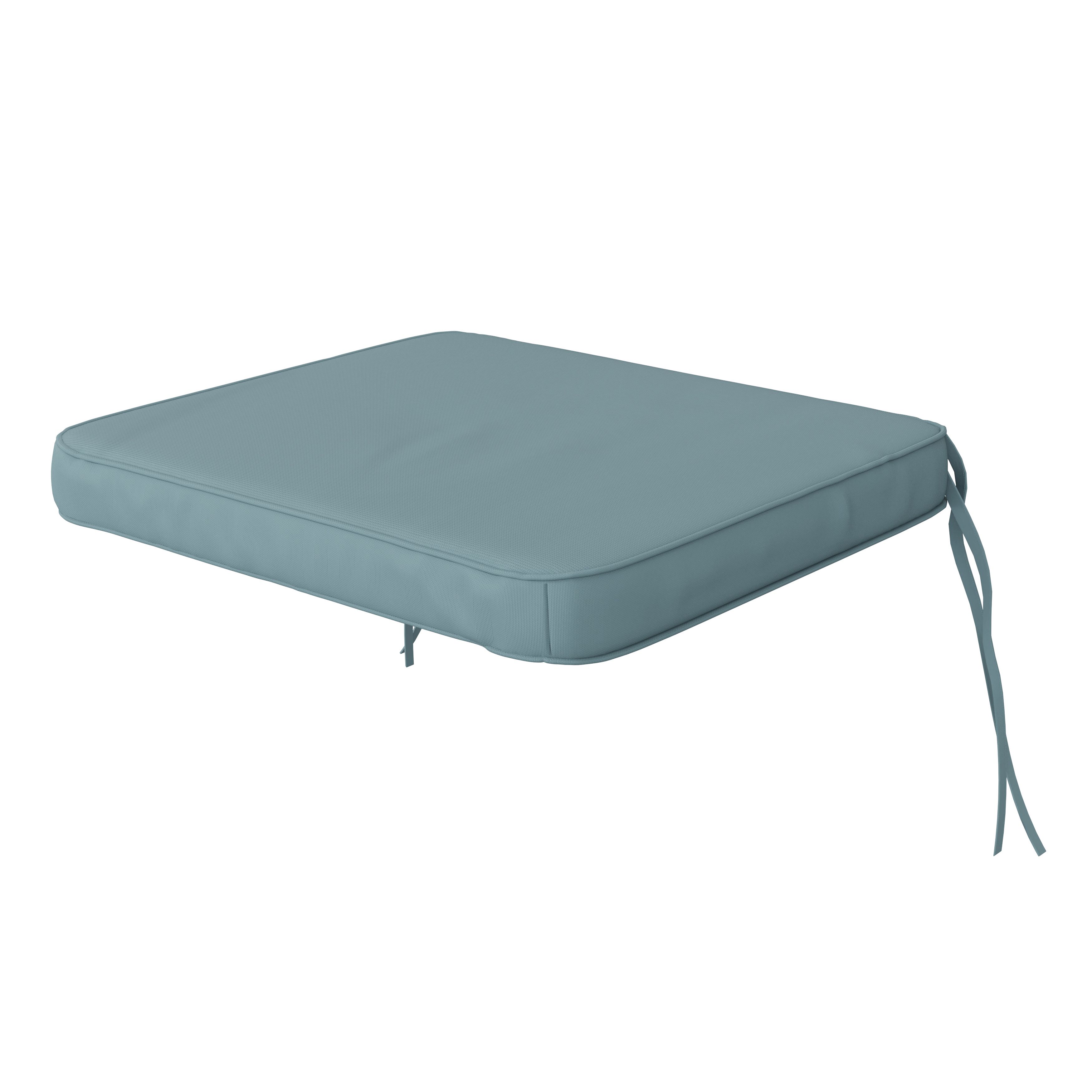 GoodHome Tiga Blue Totem Square Seat pad (L)40cm x (W)36cm