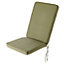 GoodHome Tiga Deep lichen green Plain Rectangular High back seat cushion (L)104cm x (W)45.5cm
