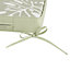 GoodHome Tiga Floral Green tea leaf Bench cushion (L)124cm x (W)48cm