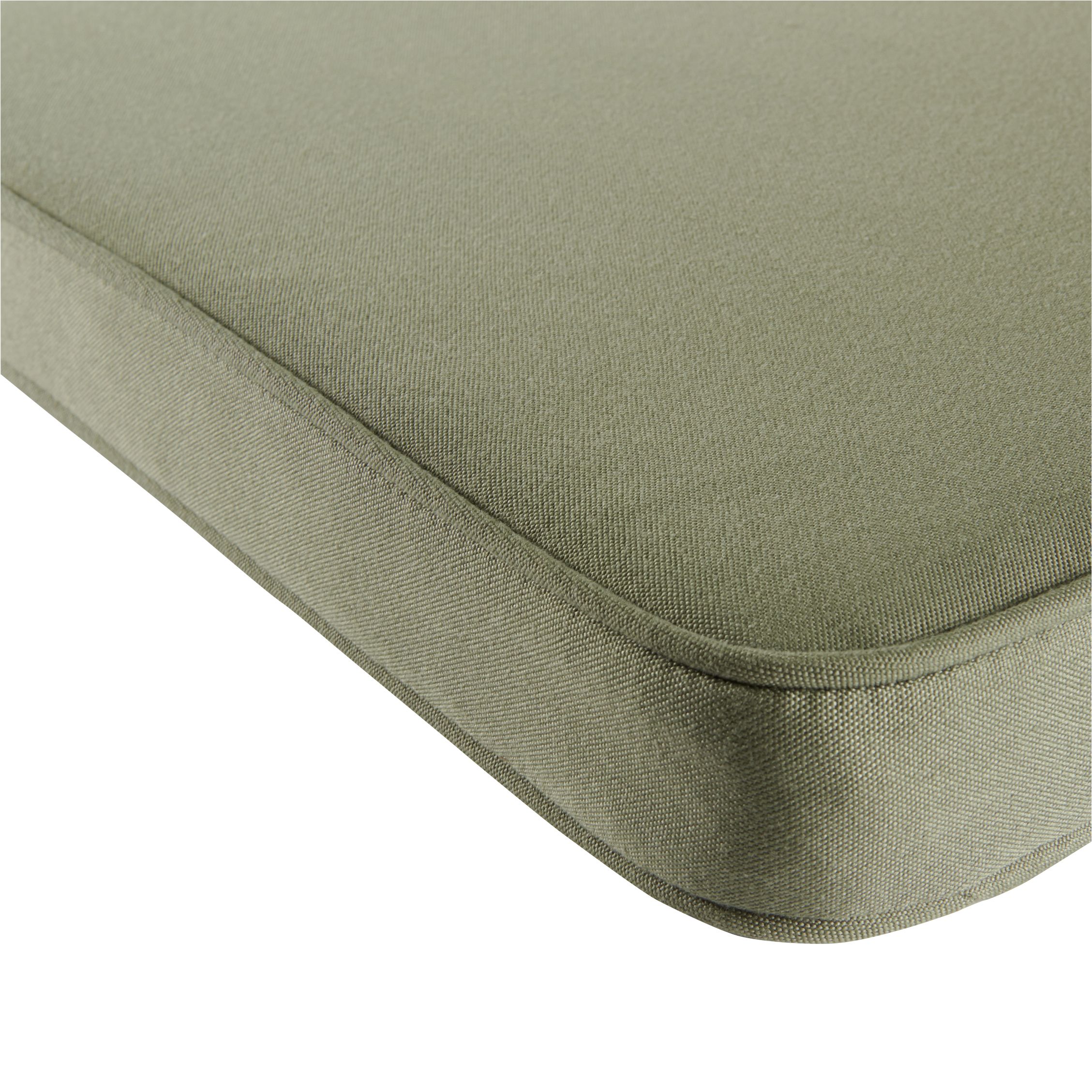 GoodHome Tiga Lichen green Plain Square Seat pad (L)40cm x (W)36cm