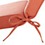 GoodHome Tiga Mango red High back seat cushion (L)94cm x (W)40cm