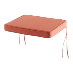 GoodHome Tiga Mango red Plain Seat pad (L)40cm x (W)40cm
