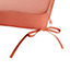 GoodHome Tiga Mango red Plain Seat pad (L)40cm x (W)40cm