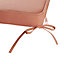 GoodHome Tiga Mango red Plain Square Seat pad (L)40cm x (W)40cm