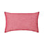GoodHome Tiga Plain Red Cushion (L)30cm x (W)50cm