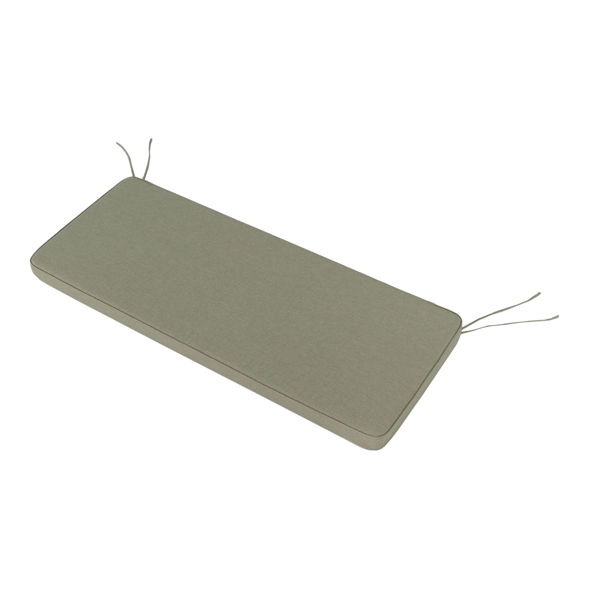GoodHome Tiga Sand Outdoor Bench cushion, (L)116.5cm x (W)47.5cm