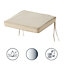 GoodHome Tiga Sand peyote Plain Square Seat pad (L)40cm x (W)36cm