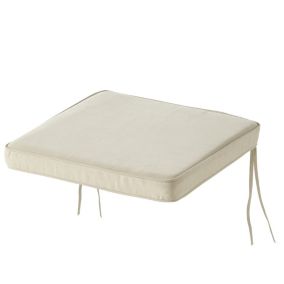 GoodHome Tiga Sand peyote Plain Square Seat pad (L)40cm x (W)36cm