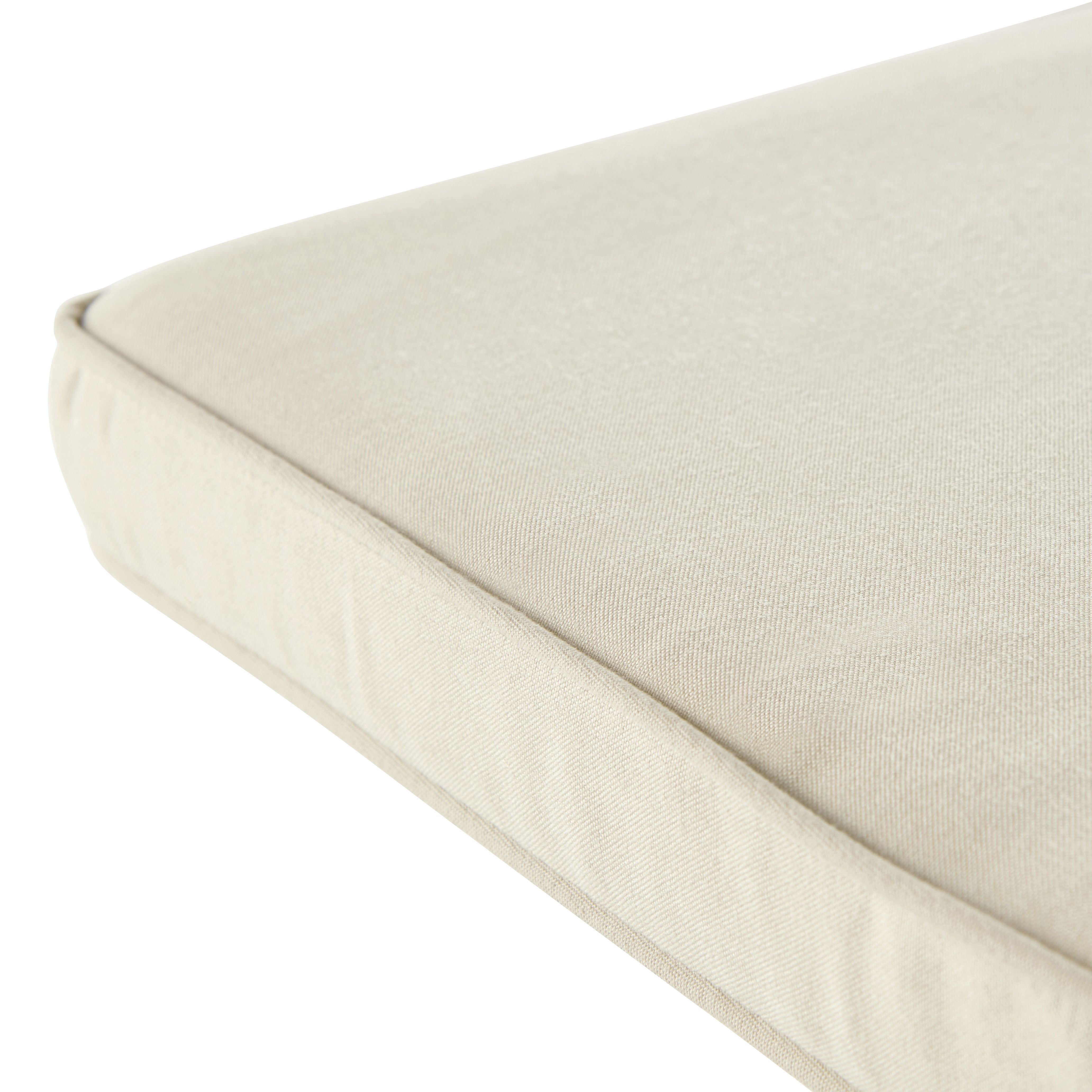 GoodHome Tiga Sand peyote Plain Square Seat pad (L)40cm x (W)36cm