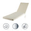 GoodHome Tiga Sand peyote Plain Sunlounger cushion (L)190cm